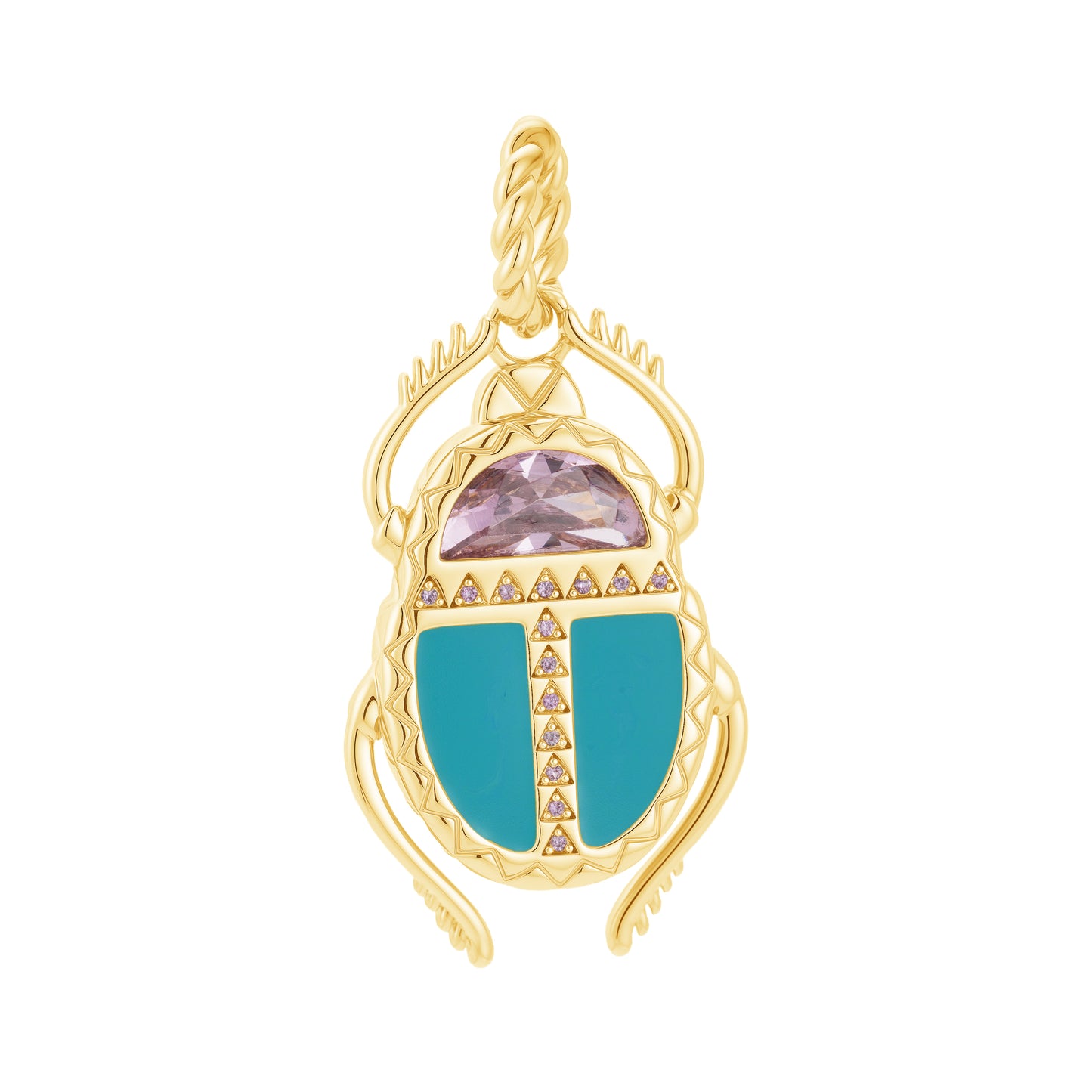 Enamel scarabs