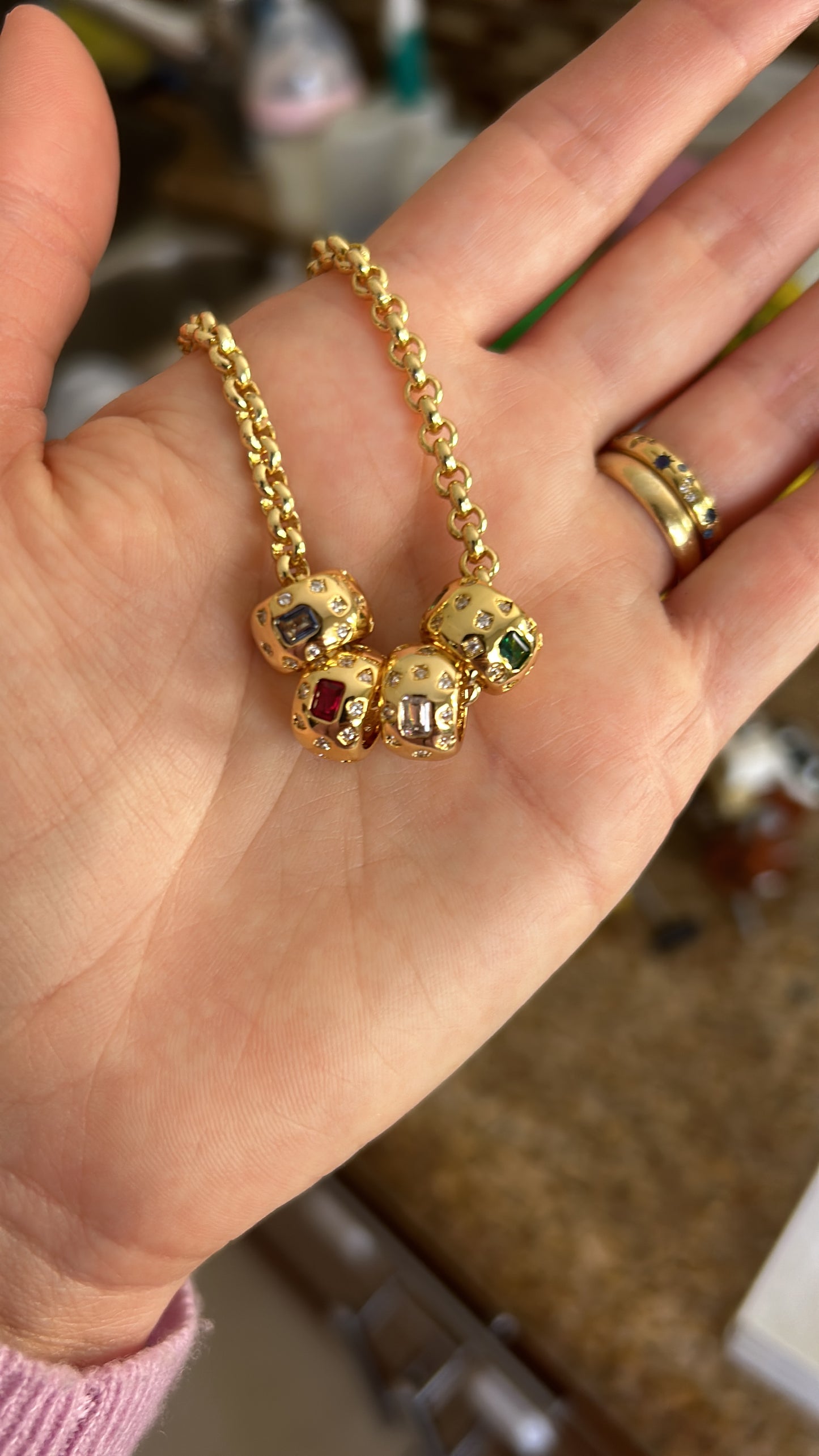 Mini rondelle pendant