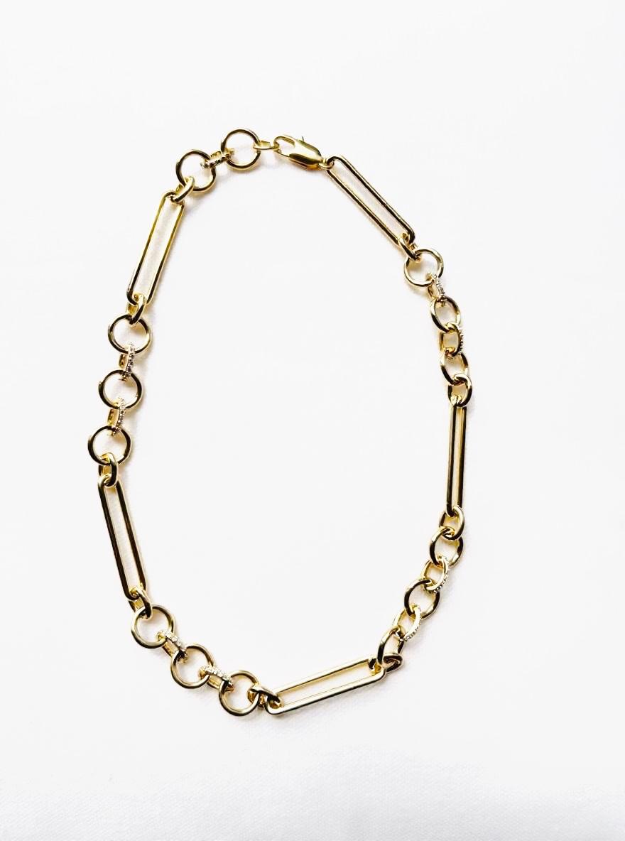 Adela rhinestone chain