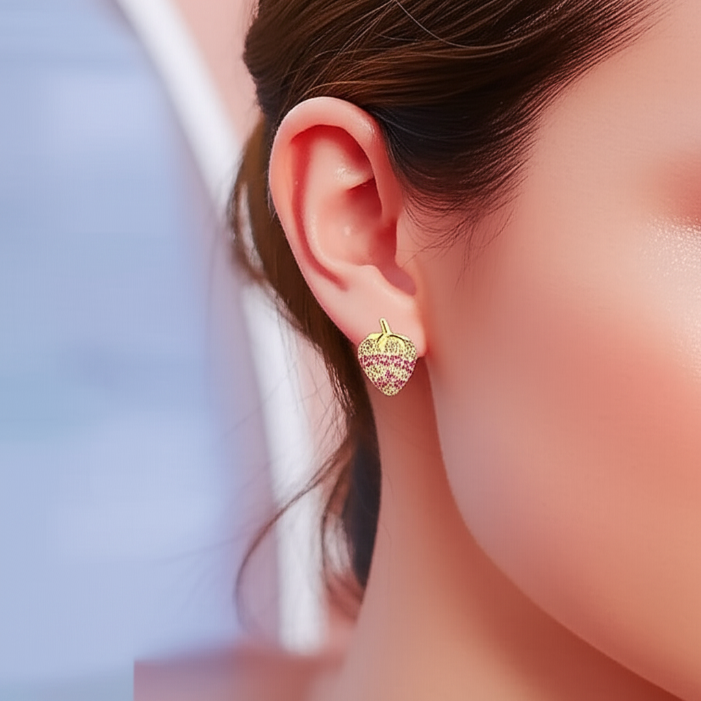 Big strawberry studs
