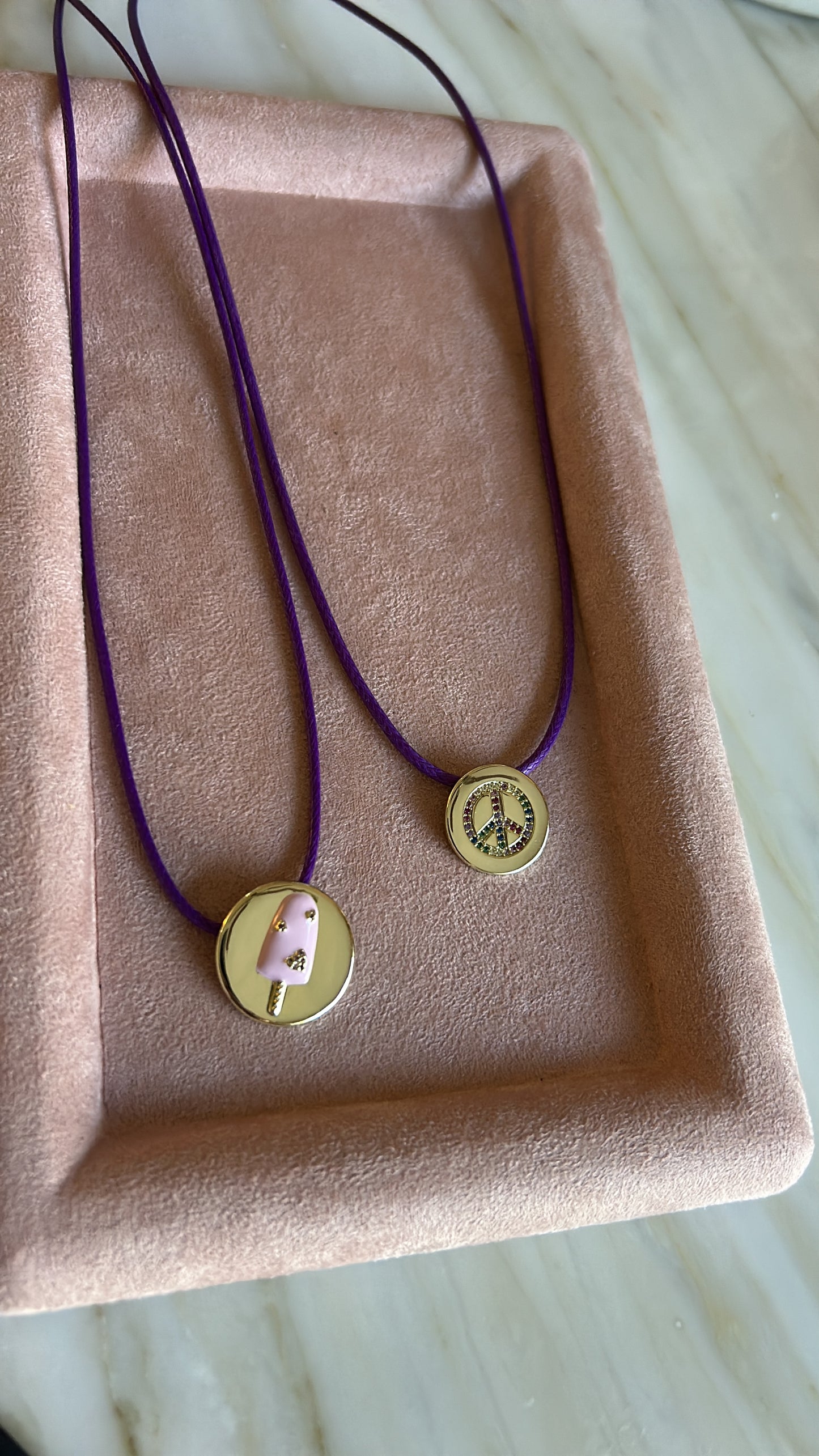 Peace medal necklace