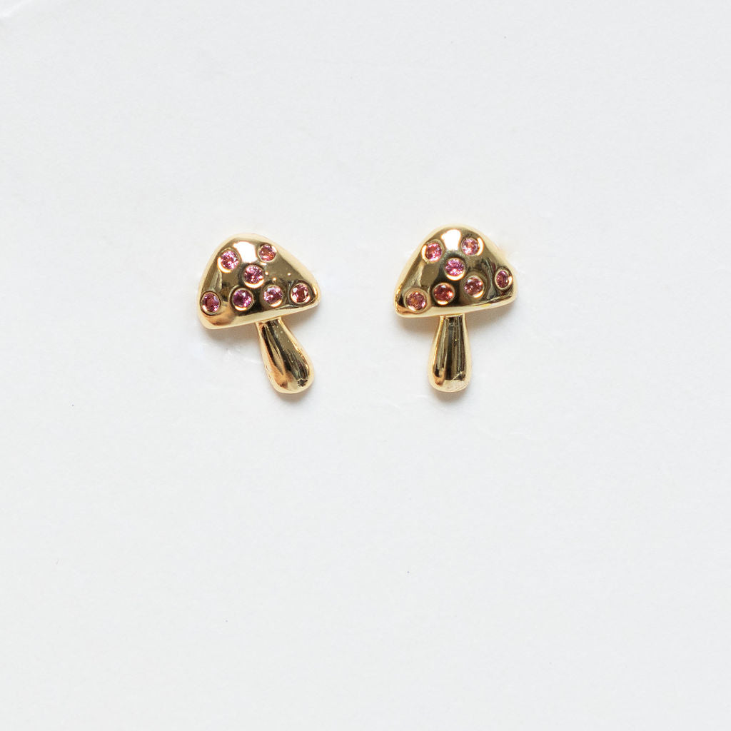Mushroom Stud Earrings