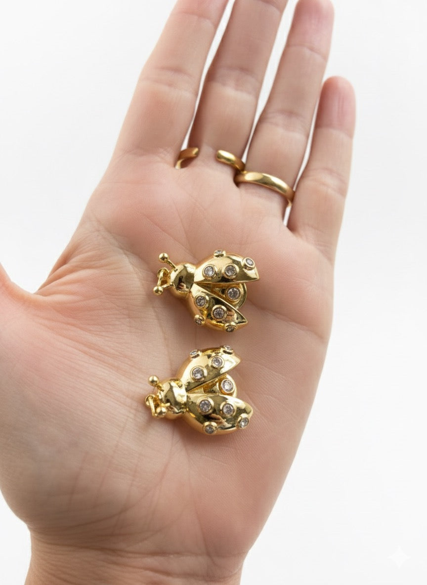 Chunky ladybug charm