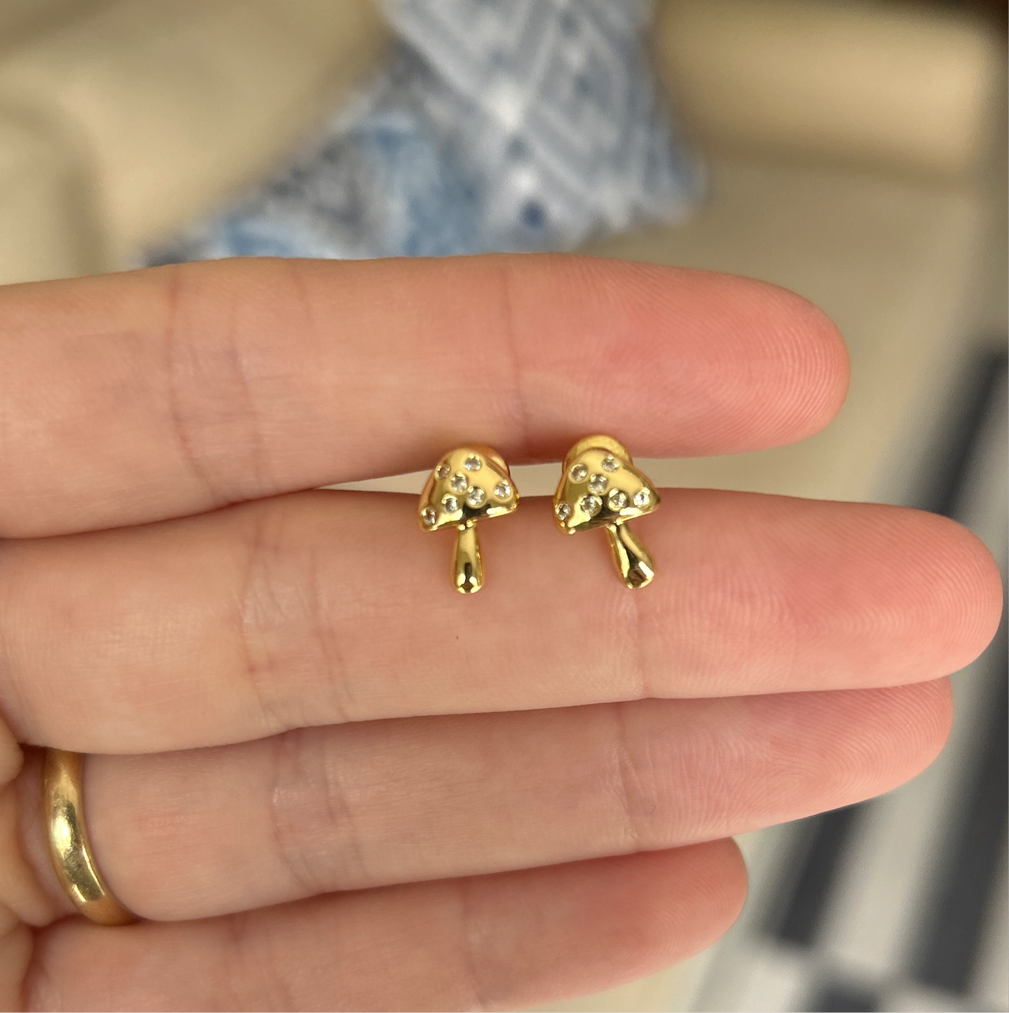 Mushroom Stud Earrings