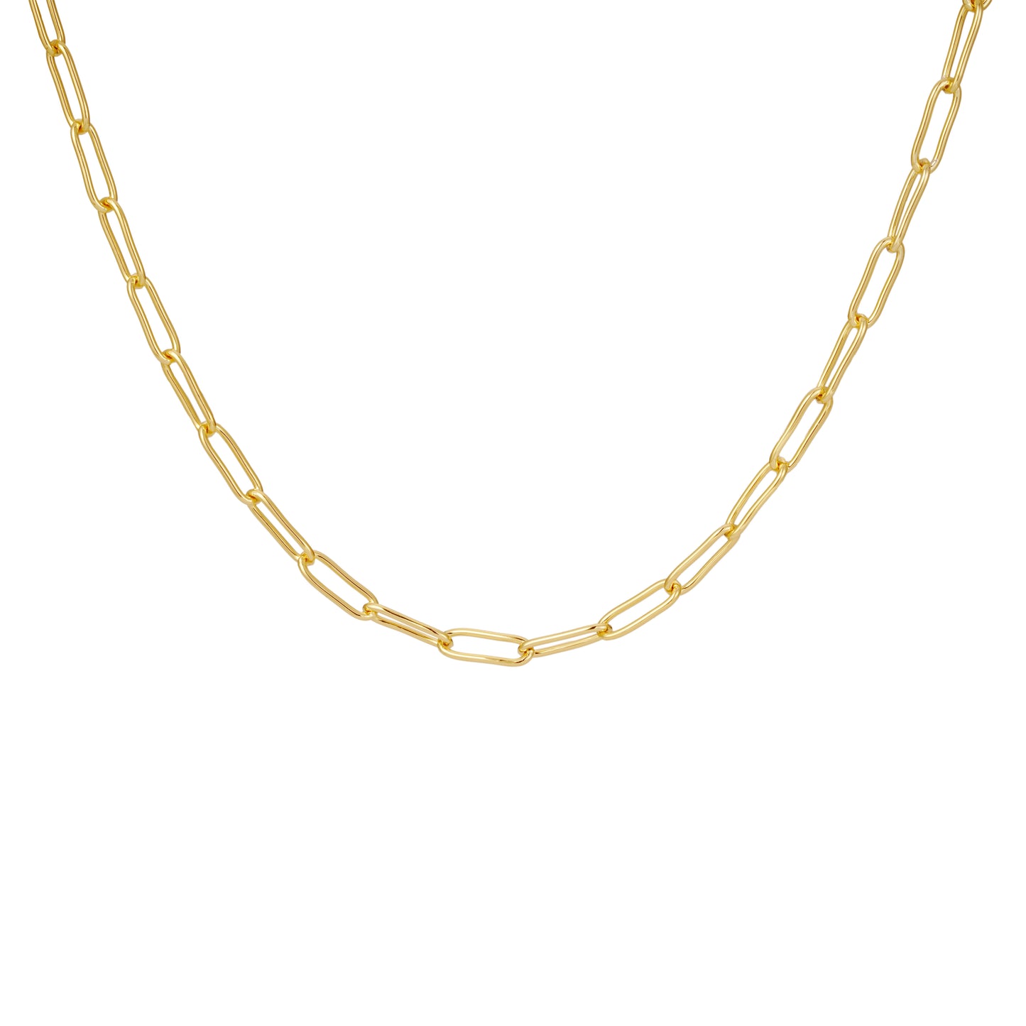 Long paperclip necklace