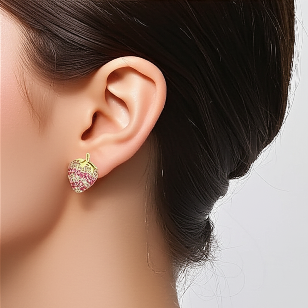 Big strawberry studs