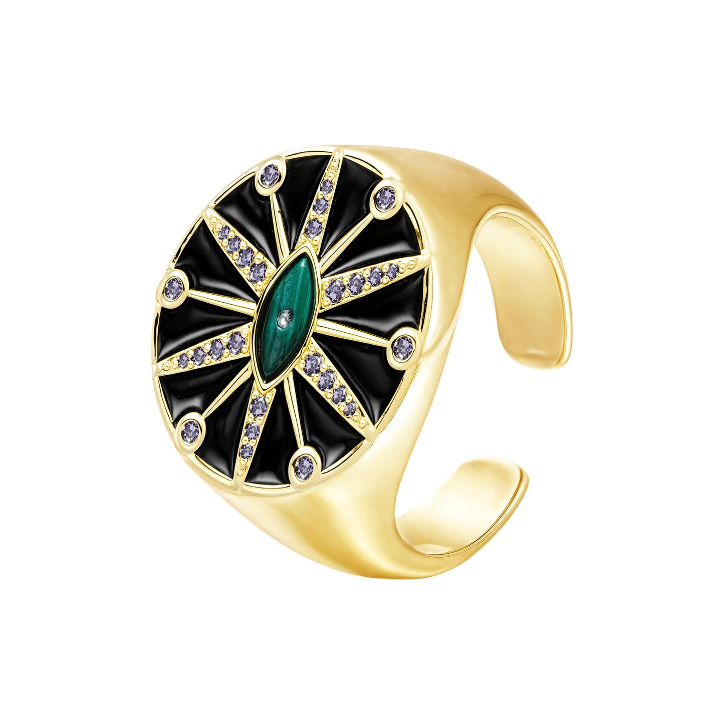 Eye medallion ring