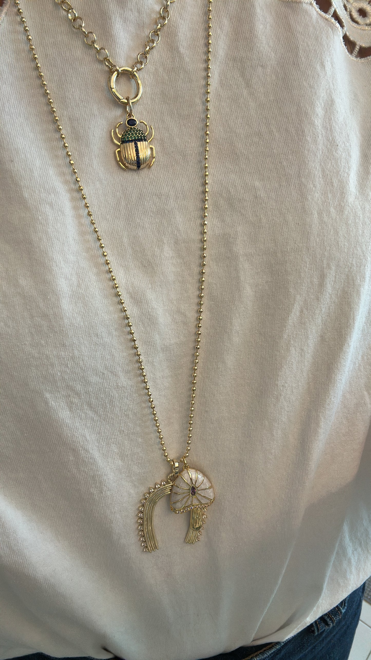 Long military necklace