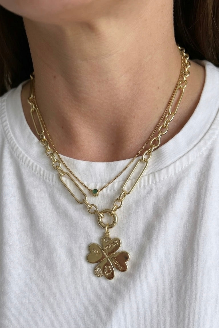 Fortune clover charm