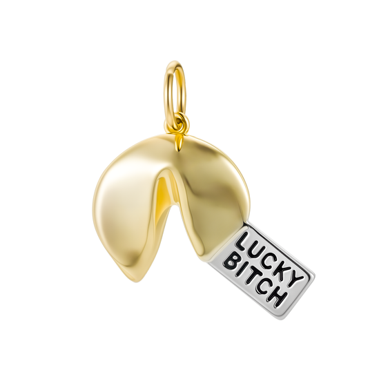 Fortune cookie charm