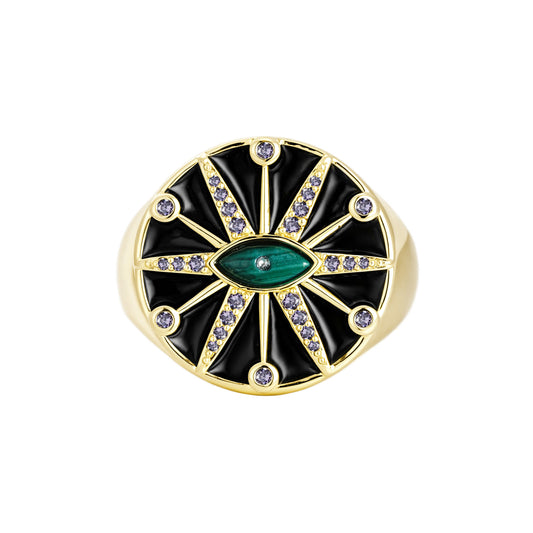 Eye medallion ring