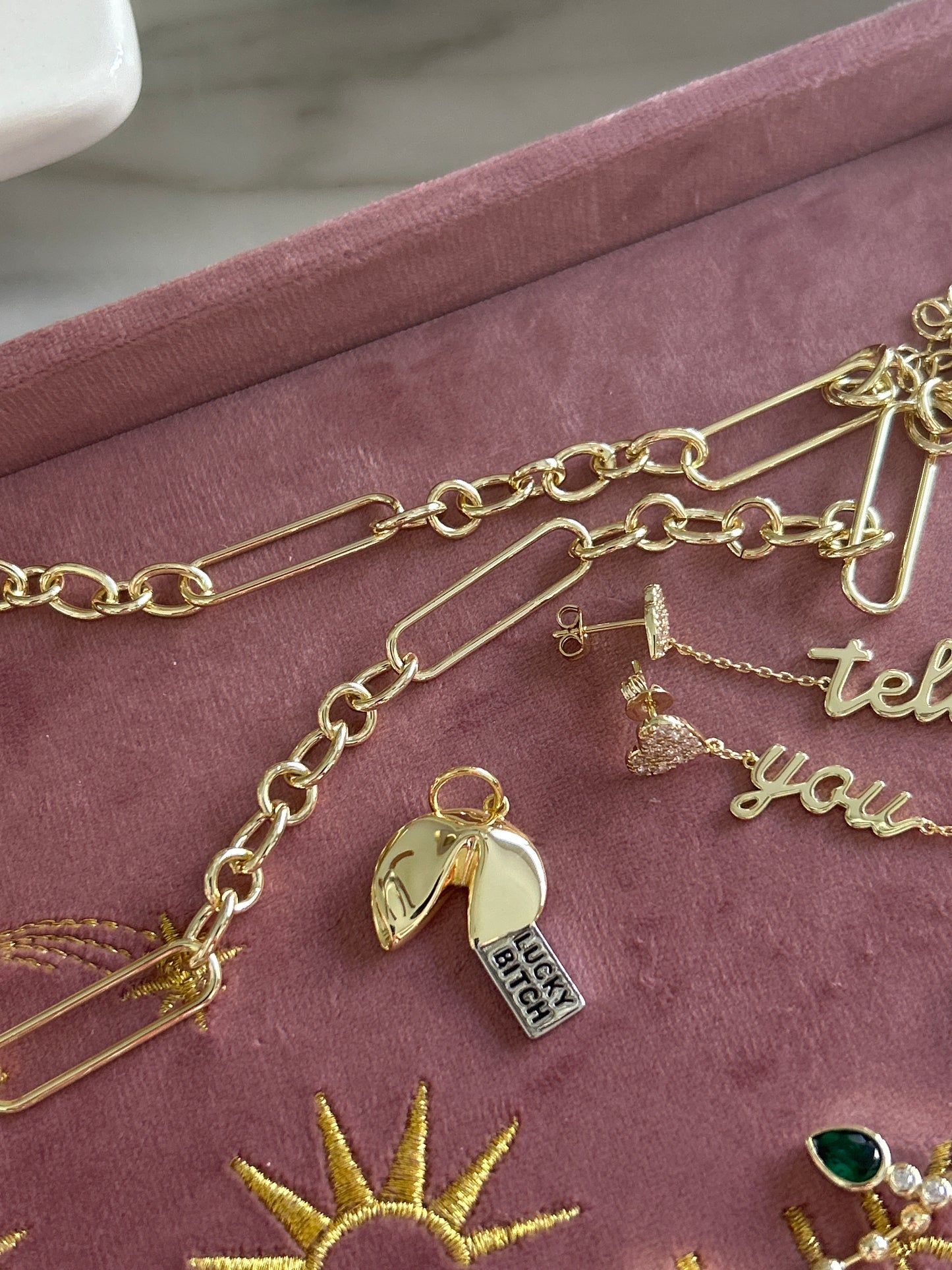 Fortune cookie charm