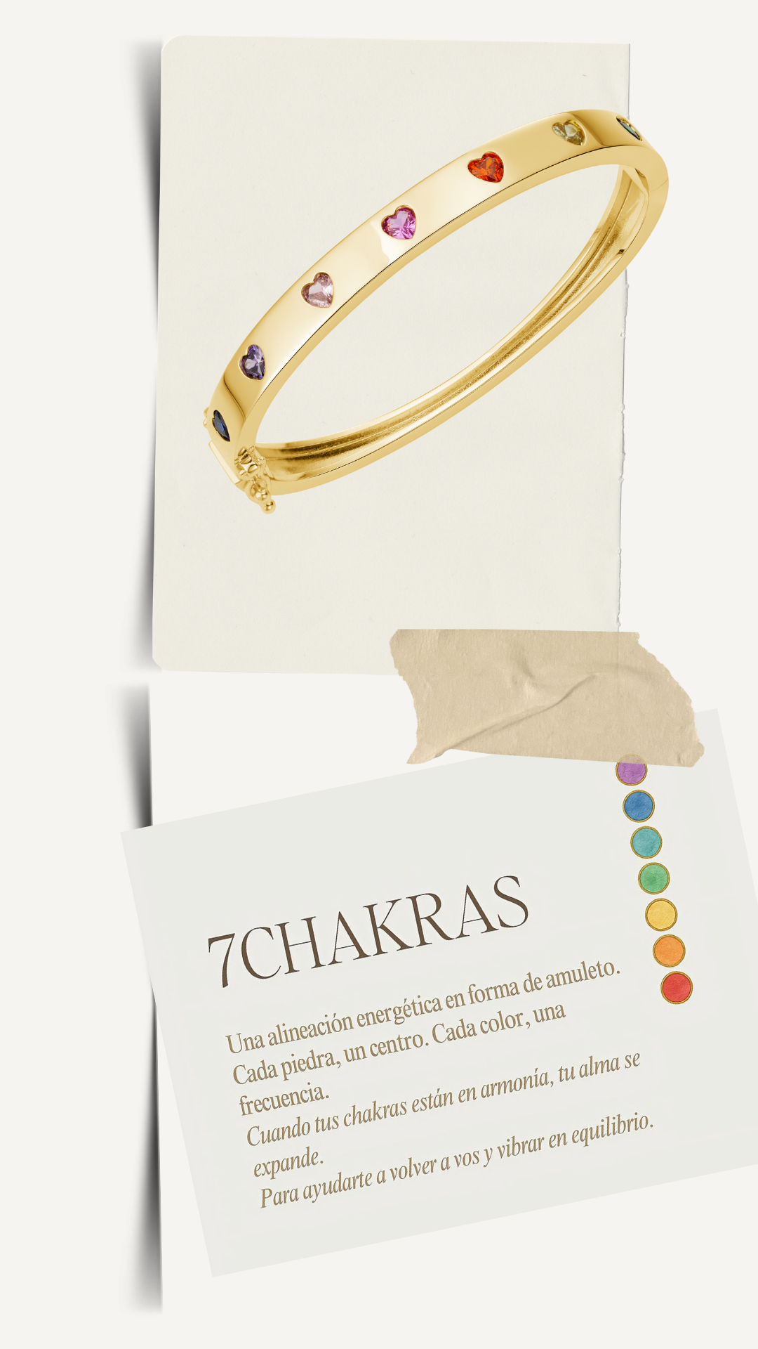 7 chakras cuff