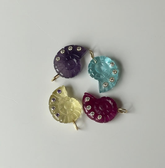 Stone shells with cz stones