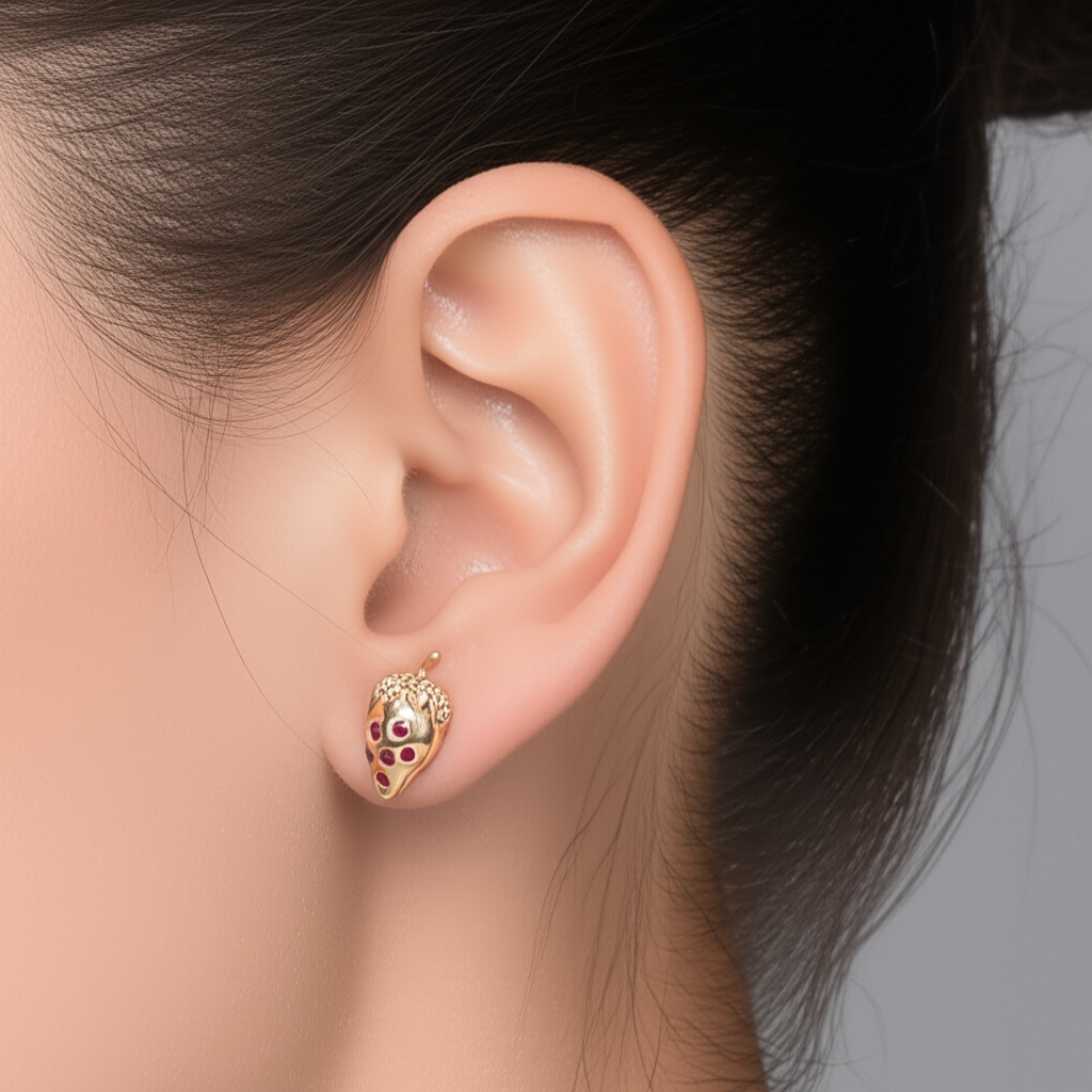 Strawberry small studs.