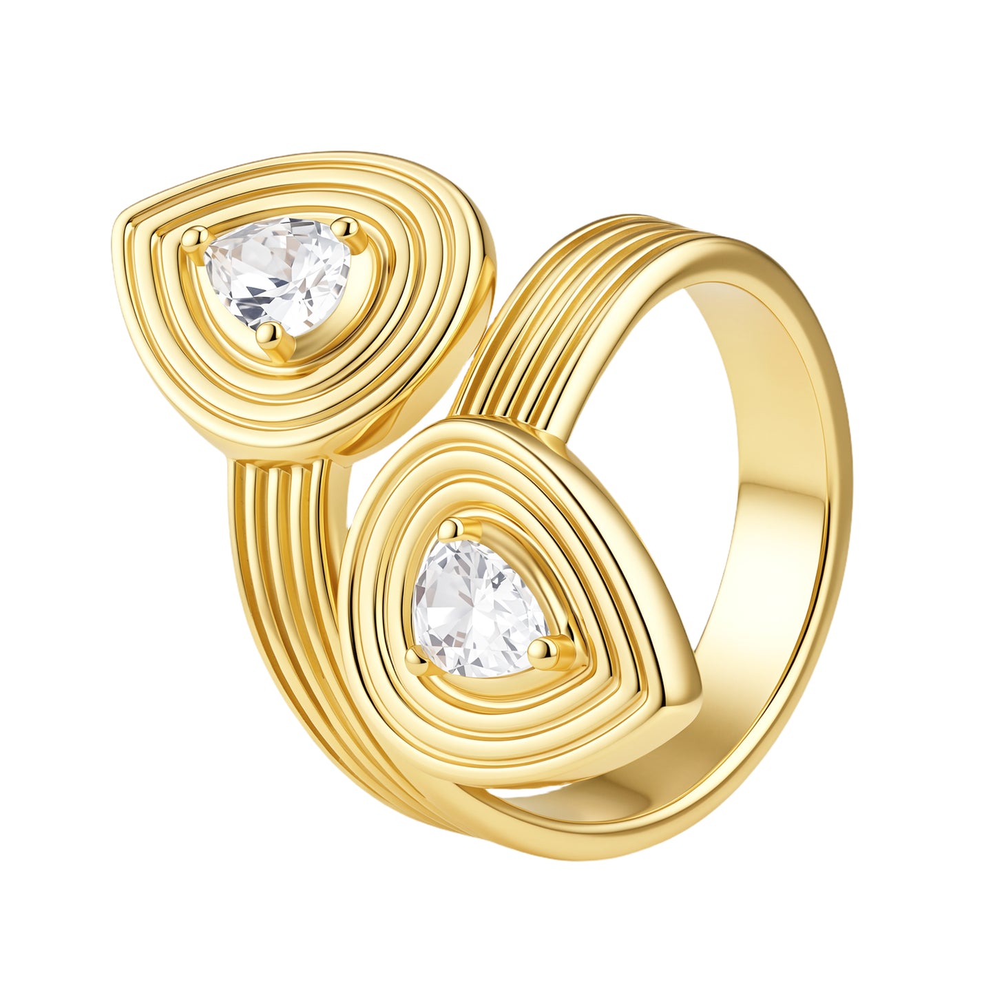 The cz stone drops ring