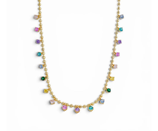 Multi stones necklace