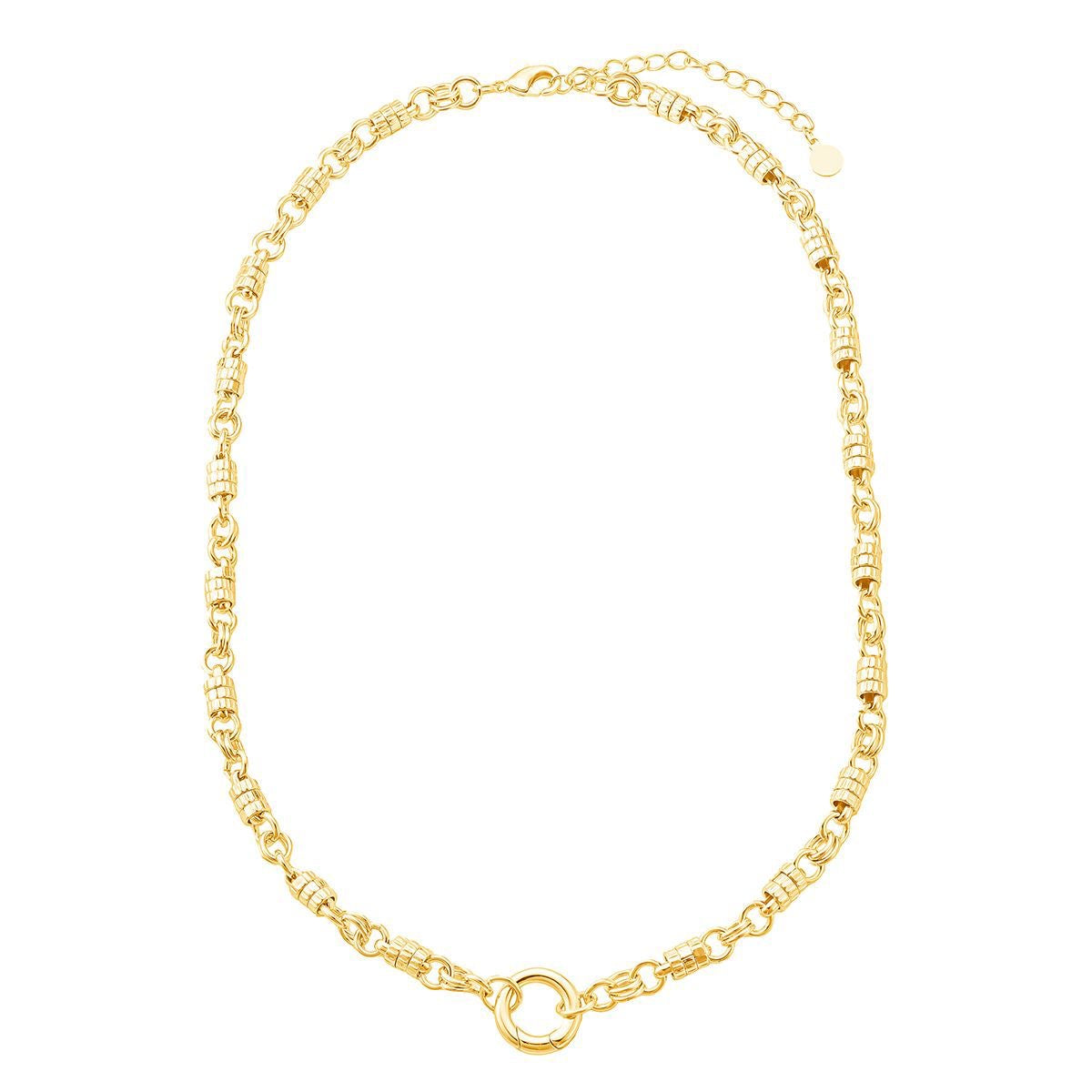 Triple ring clasp necklace