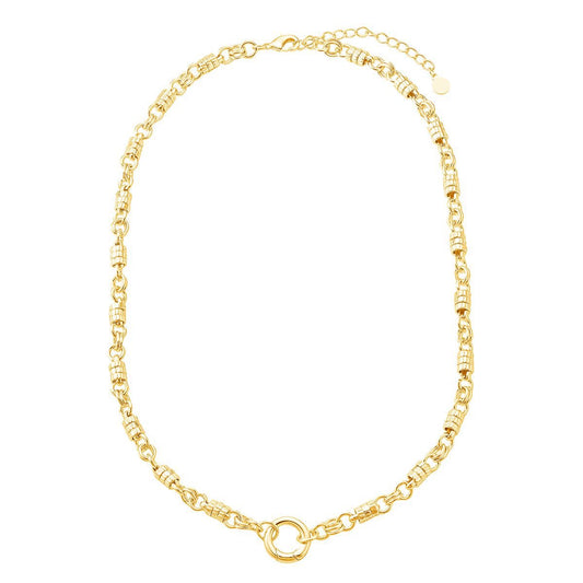 Triple ring clasp necklace