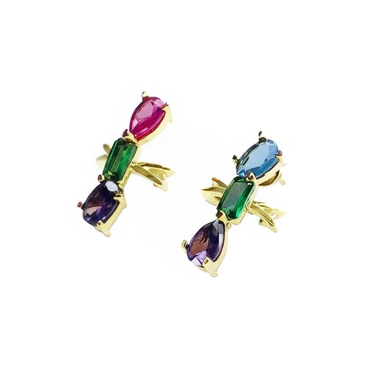 Multicolor Gemstone Ear cuff