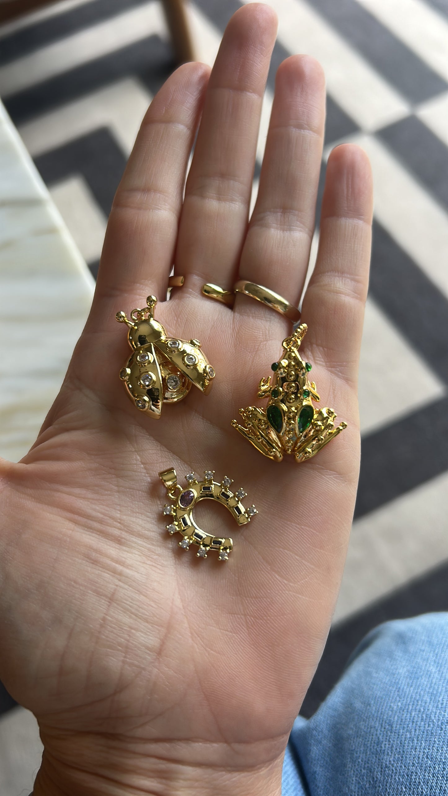 Chunky ladybug charm