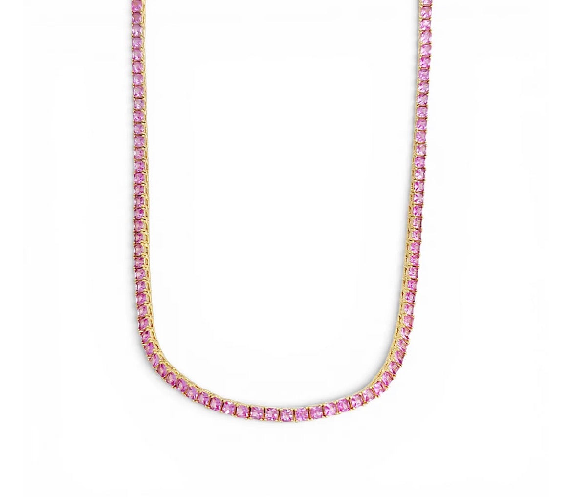 Choker tennis necklace