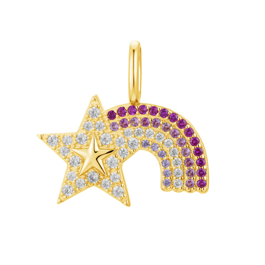Rainbow with star charm