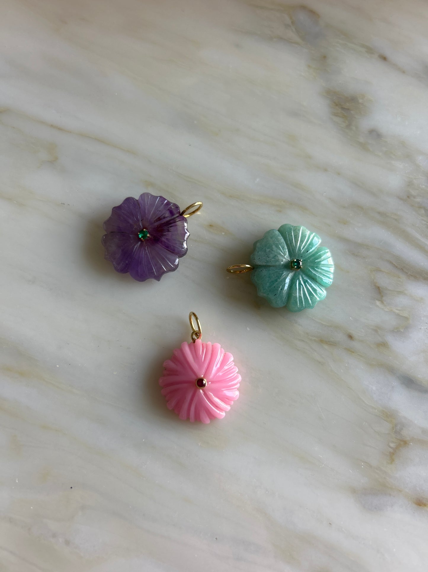 Unique stone flowers