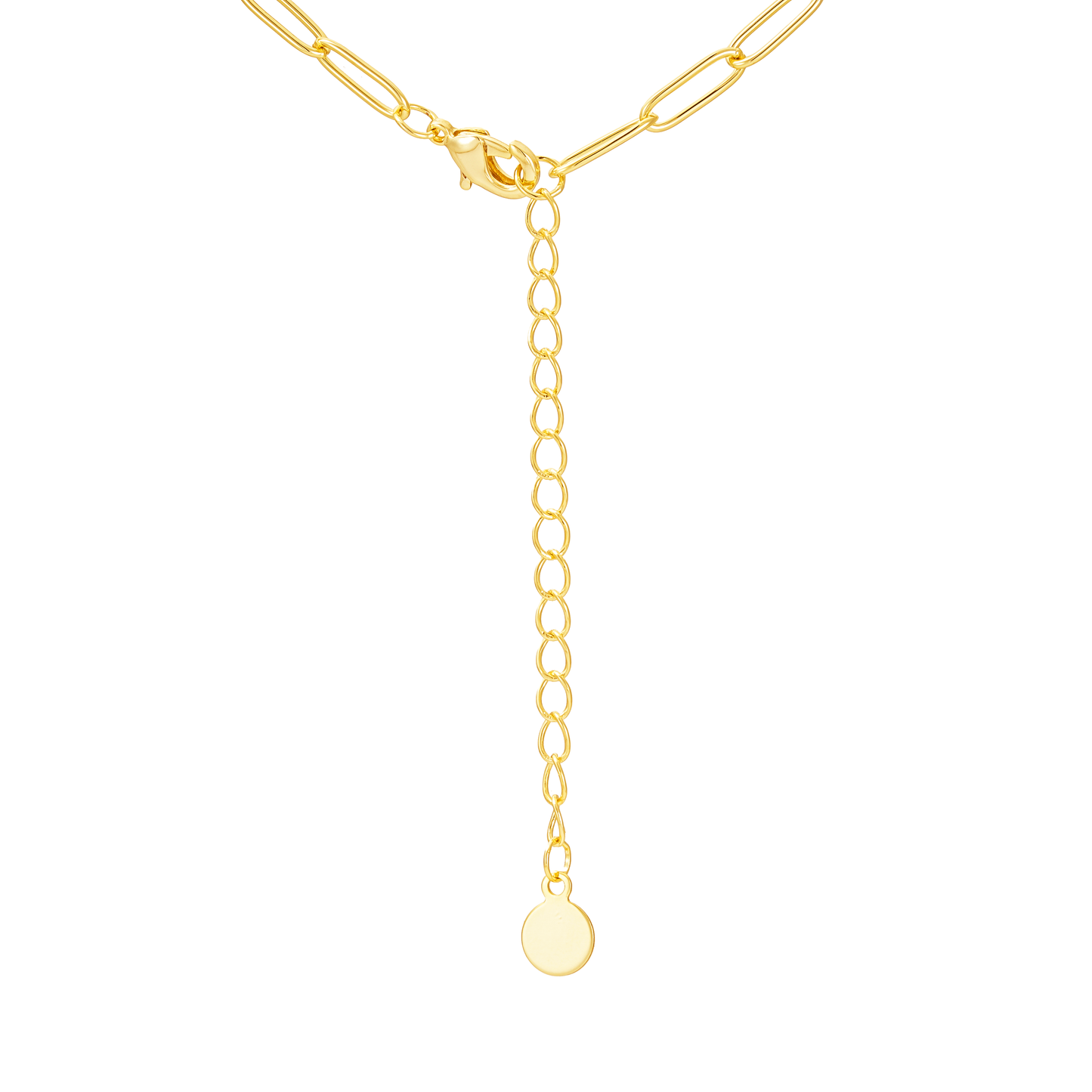 Long paperclip necklace