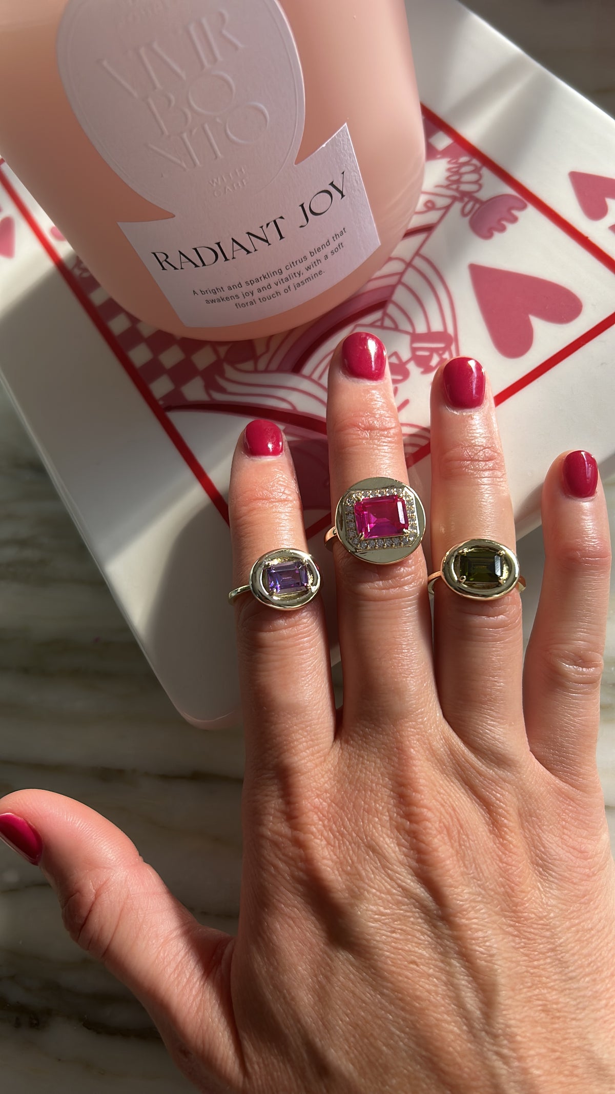 Big candy rings