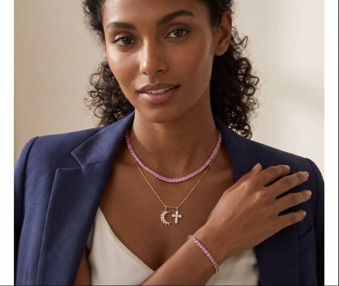 Choker tennis necklace