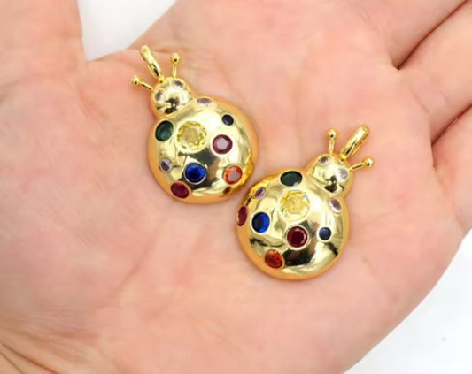 Ladybug with multicolored stones