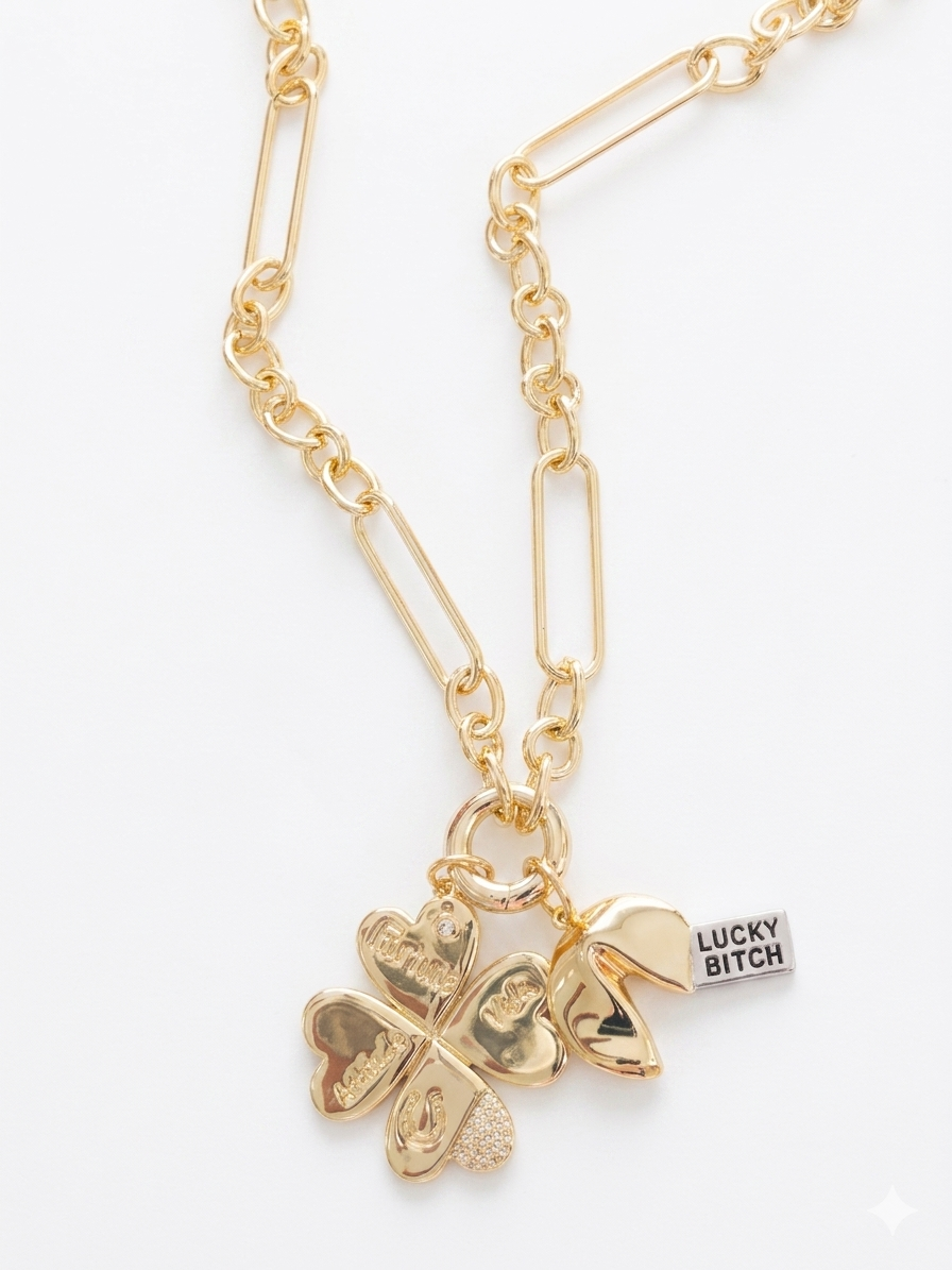 Fortune cookie charm