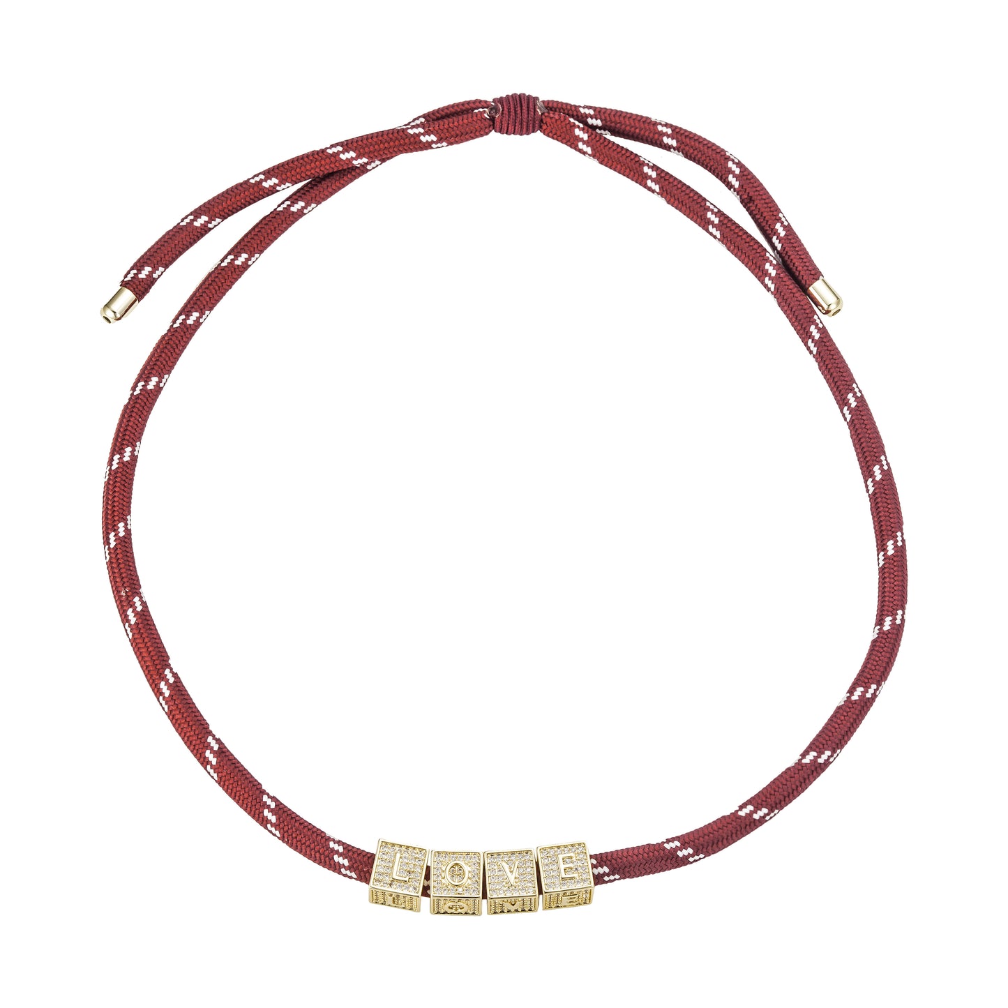 Love necklace with rope