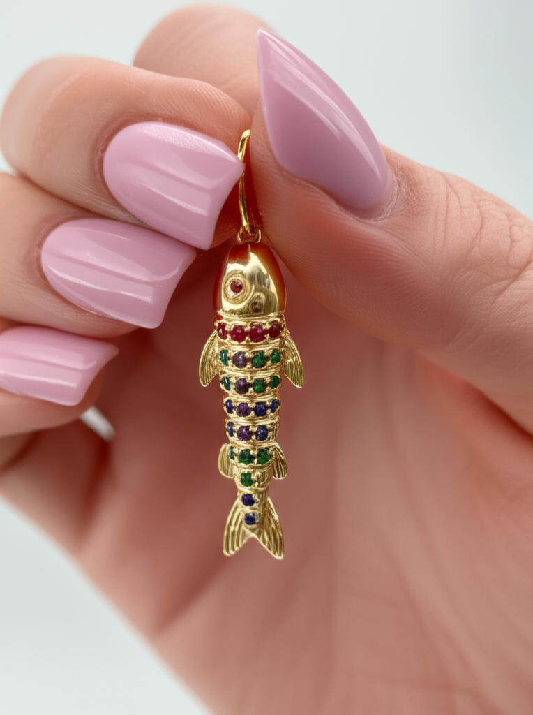Multicolor Sardine Pendant