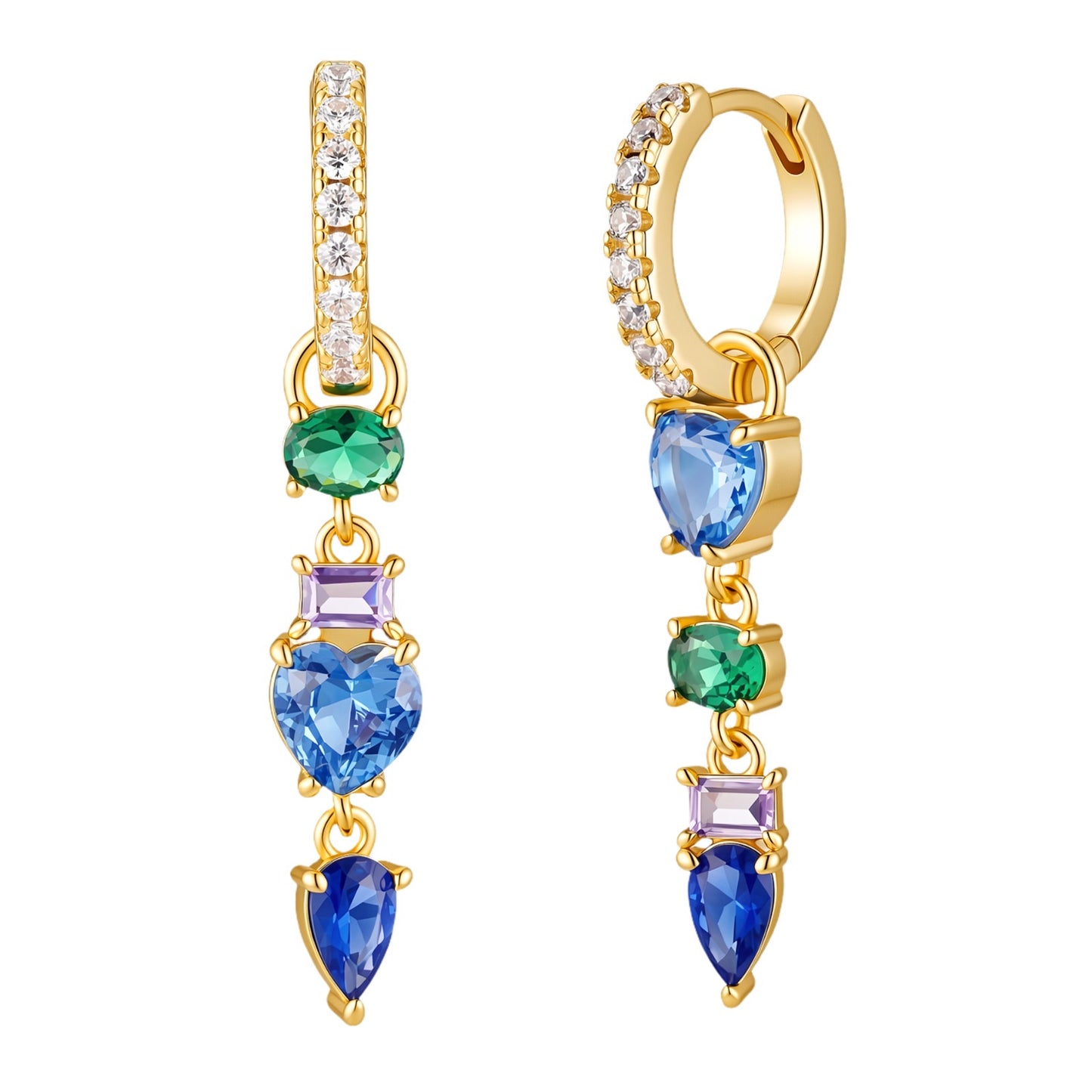 Blue and green hoops