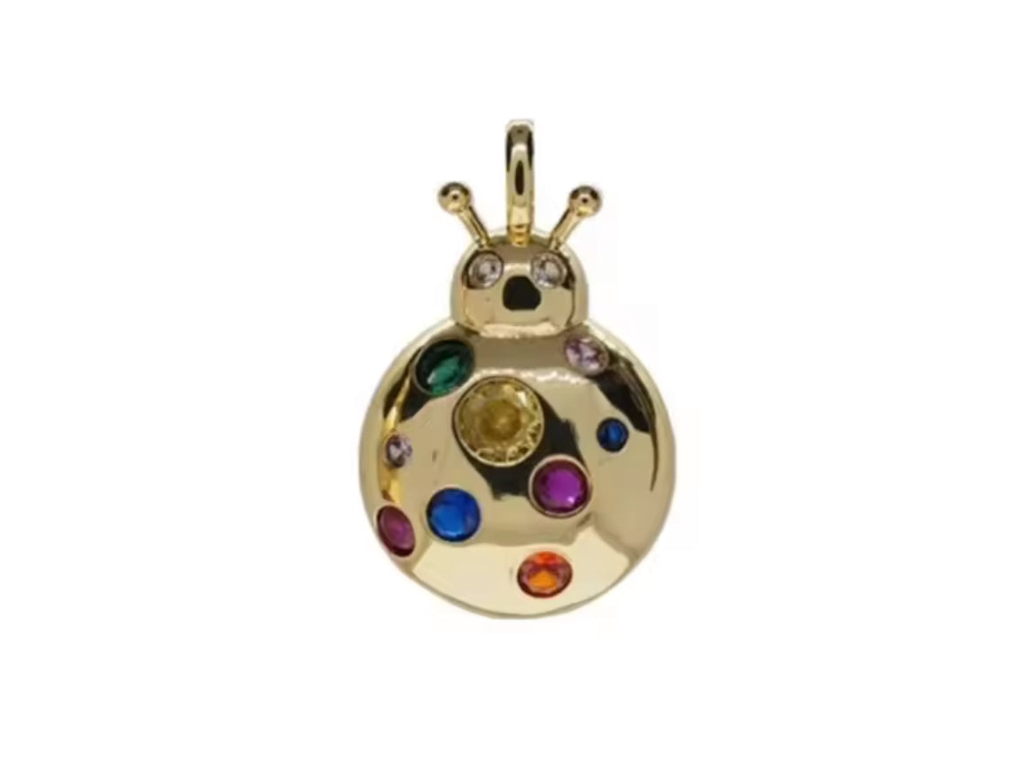 Ladybug with multicolored stones