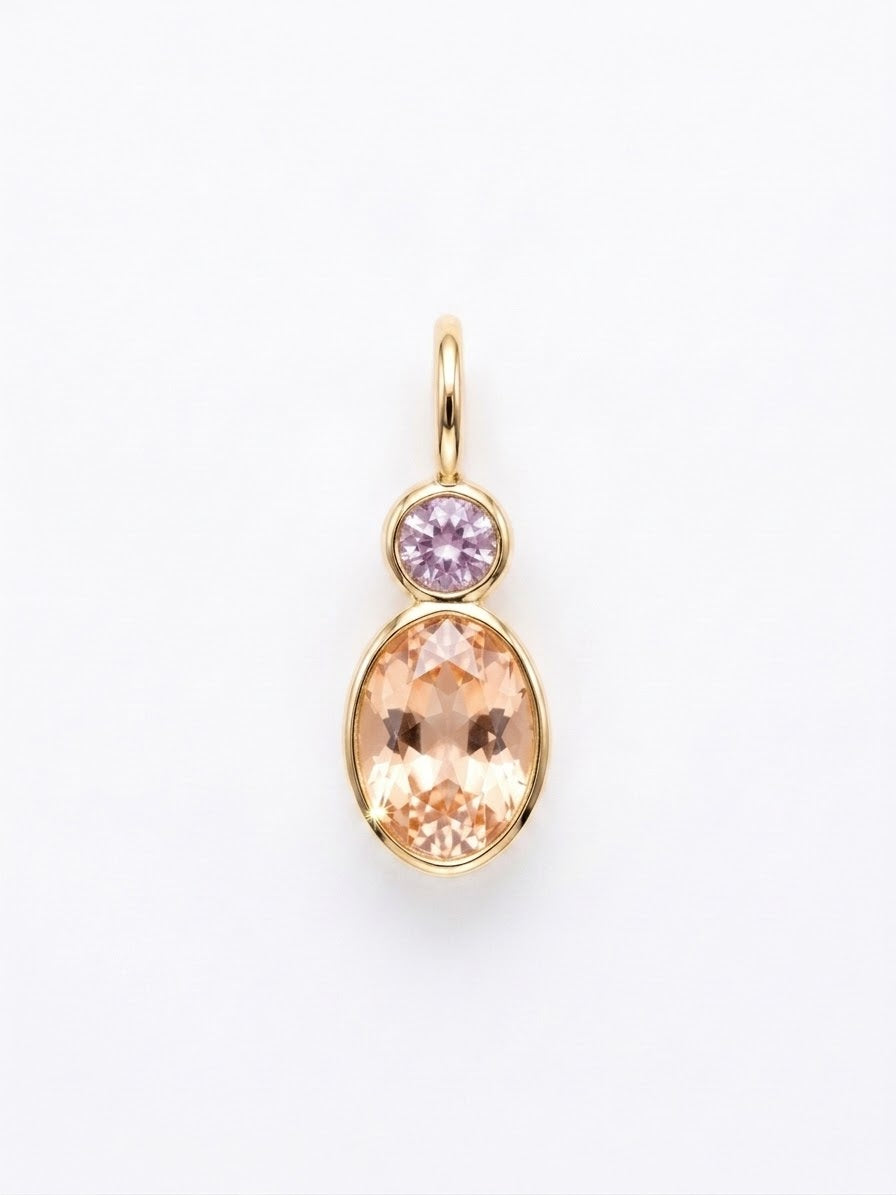 One of a kind stone pendants
