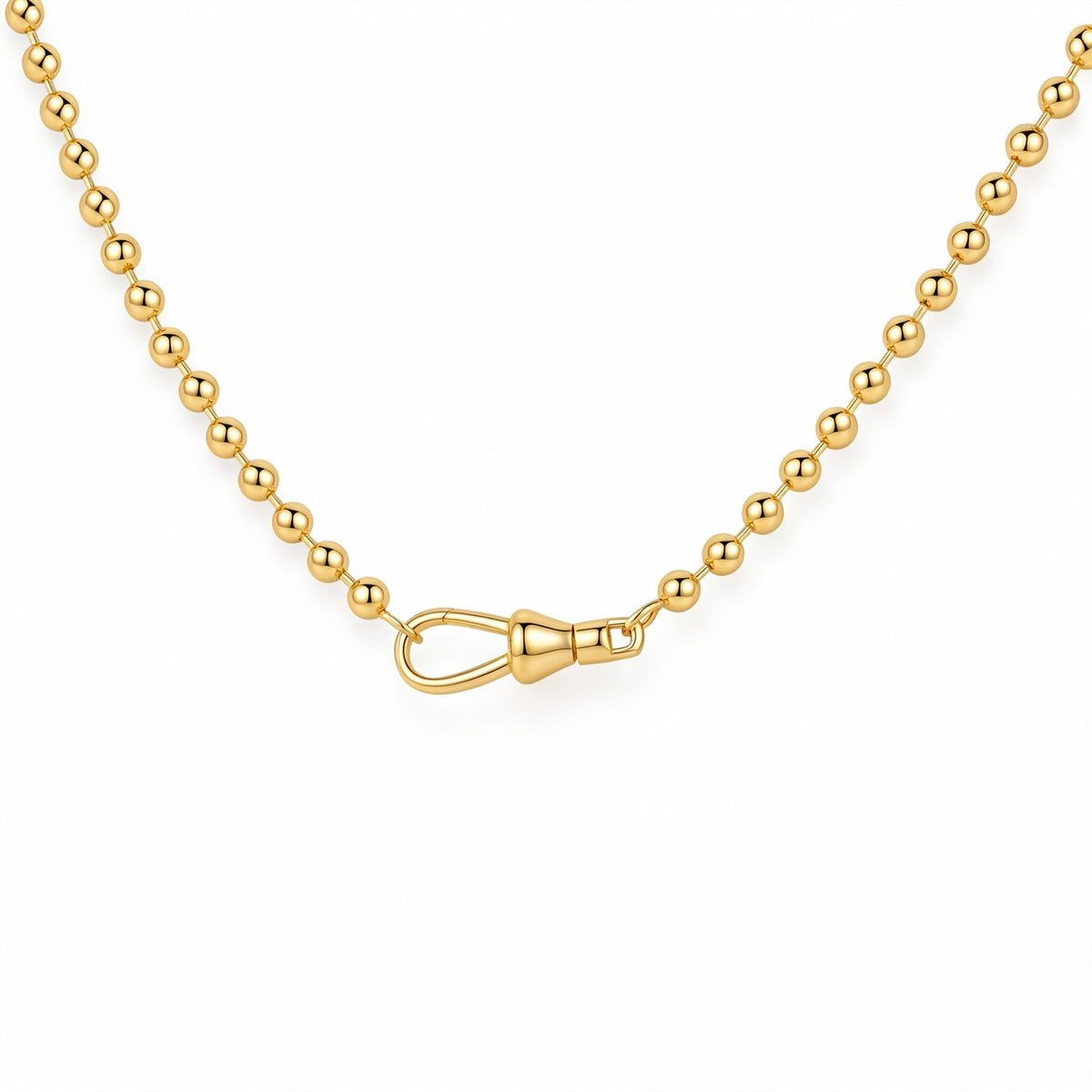 The clasp beaded necklace