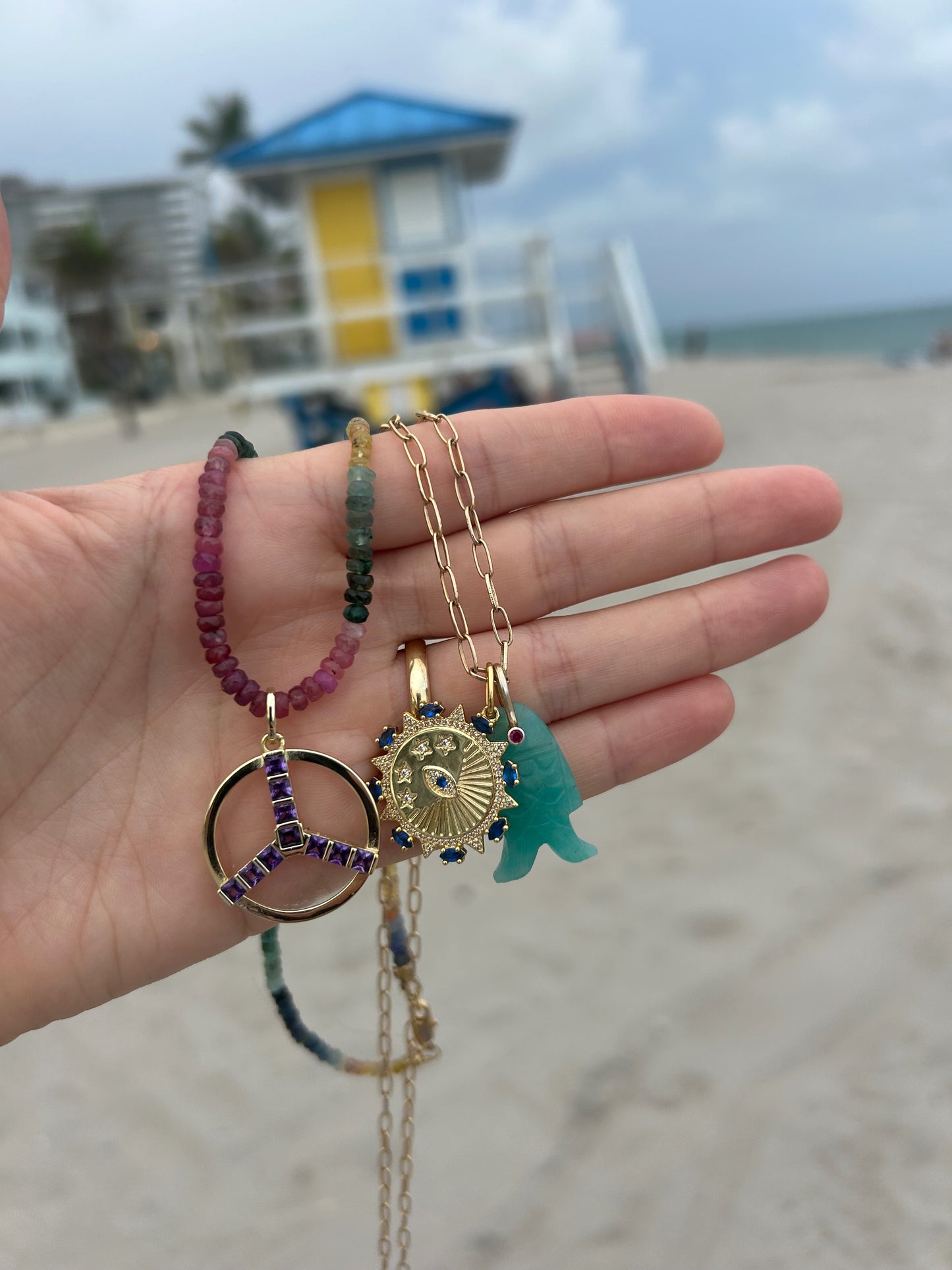 Amethyst stone necklace