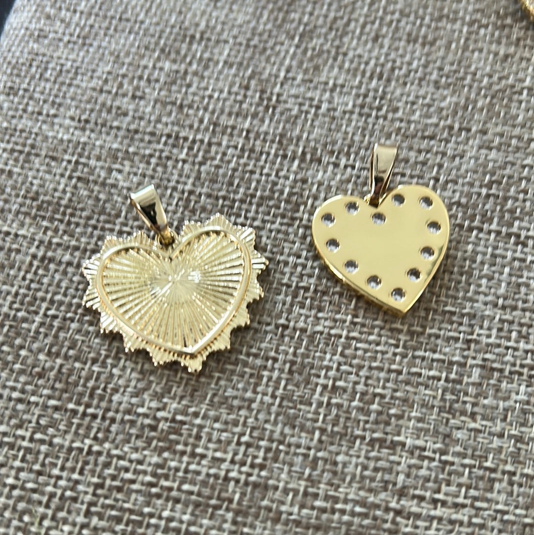 Gold heart collection